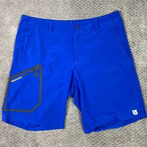 Burton Board Shorts Men's 34 Blue Plaster Boardshorts Swim Hiking Outdoor Hybrid